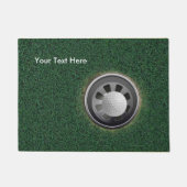 Golf Cup, Ball & Grass PERSONALIZE Deurmat (Voorkant)