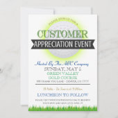 Golf Customer Appreciation Invitation Kaart (Voorkant)