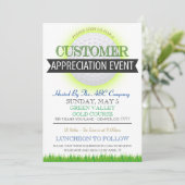 Golf Customer Appreciation Invitation Kaart (Staand voorkant)