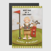 Golf Dad Birthday-kaarten (Voorkant / Achterkant)