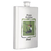 Golf Dad Birthday Wishes, Classic Hip Flask Flacon (Rechts)