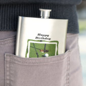 Golf Dad Birthday Wishes, Classic Hip Flask Flacon (Voorbeeld)