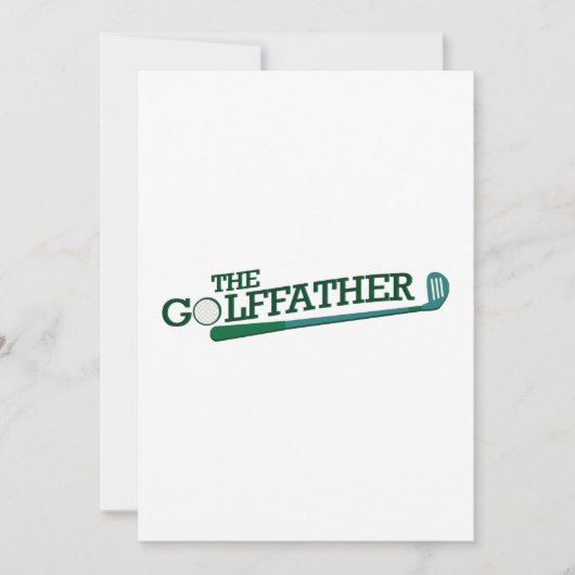 Golf Dad Funny Fathers Day Gift Kaart (Voorkant)