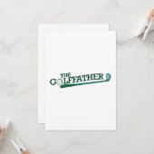 Golf Dad Funny Fathers Day Gift Kaart (Voorkant / Achterkant in situ)