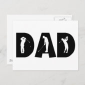 Golf Dad Gift Briefkaart (Voorkant / Achterkant)