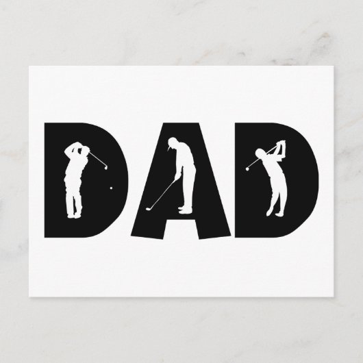 Golf Dad Gift Briefkaart (Voorkant)