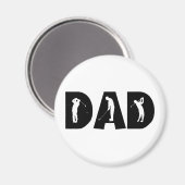 Golf Dad Gift Magneet (Voorkant / Achterkant)