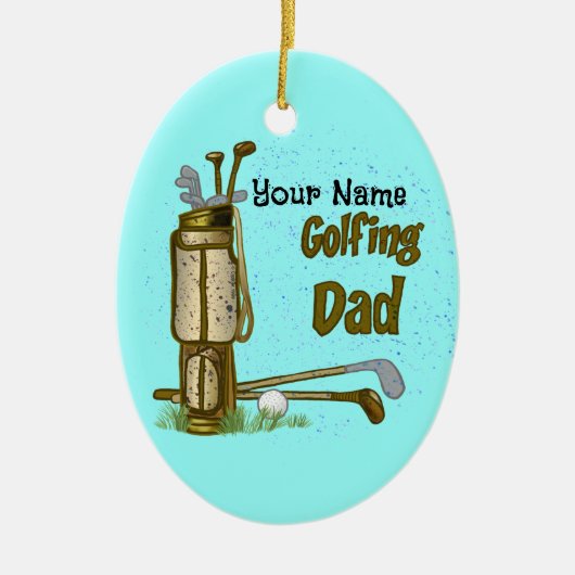 Golf Dad ornament (Voorkant)