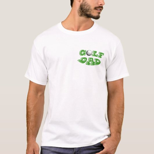 Golf Dad Vaderdag Funny T-Shirt Design Graphic (Voorkant)