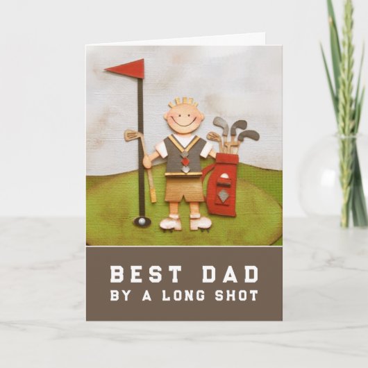Golf Dad Vaderdag Kaart (Voorkant)