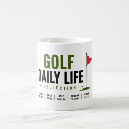 Golf dagelijks leven golfer koffiemok (Center)