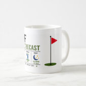 Golf dagelijks leven golfer koffiemok (Voorkant rechts)