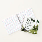 Golf Dagelijks Leven Grappige Checklist Notitieboek (Binnen)