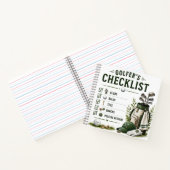 Golf Dagelijks Leven Grappige Checklist Notitieboek (Binnen)