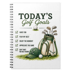 Golf Dagelijks Leven Grappige Checklist Notitieboek