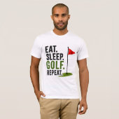 Golf dagelijks leven t-shirt (Voorkant volledig)