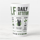 Golf dagelijkse koffie latte mok (Voorkant)