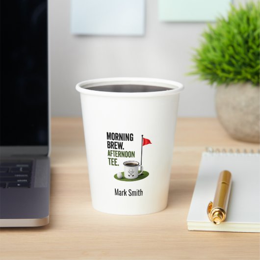 Golf dagelijkse koffie papieren bekers (Insitu)