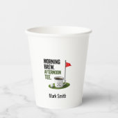 Golf dagelijkse koffie papieren bekers (Voorkant)