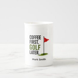 Golf dagelijkse koffie porselein kop