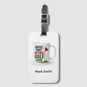 Golf Dagelijkse levensroutine Bagagelabel (Voorkant (verticaal))