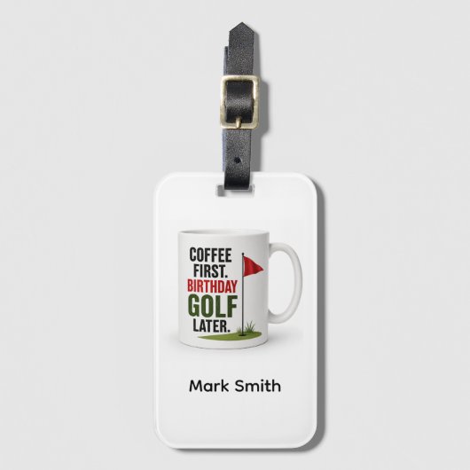 Golf Dagelijkse levensroutine Bagagelabel (Voorkant (verticaal))