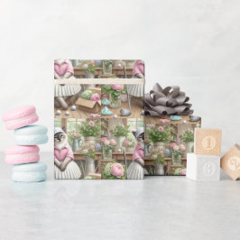 Golf dame golfer thema voor kattenliefhebbers cadeaupapier