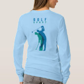 Golf | Dames lange mouw T-shirt (Achterkant)