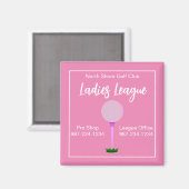 Golf Dames League Information Magnet (Voorkant / Achterkant)