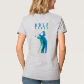 Golf | Dames V-hals T-shirt (Achterkant)