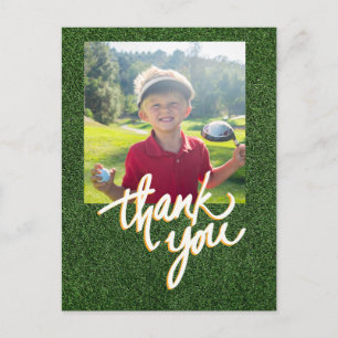 Golf Dank je Creëer je eigen fotogolfer Briefkaart