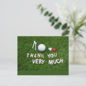 Golf Dank je kaart Fairway Dankbaarheid (Staand voorkant)