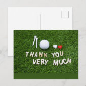 Golf Dank je kaart Fairway Dankbaarheid (Voorkant / Achterkant)