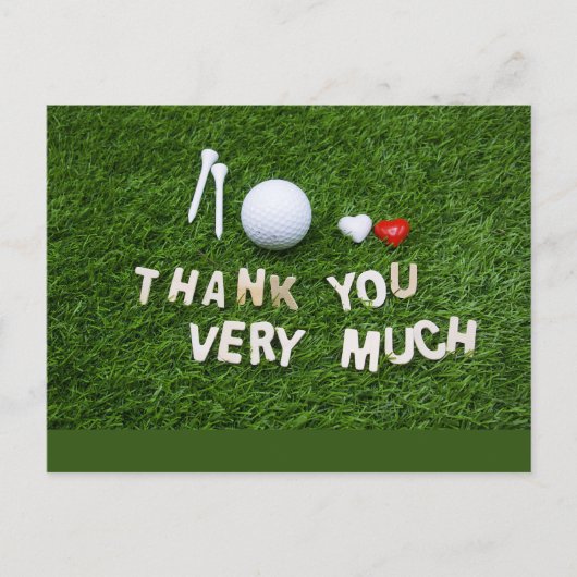 Golf Dank je kaart Fairway Dankbaarheid (Voorkant)