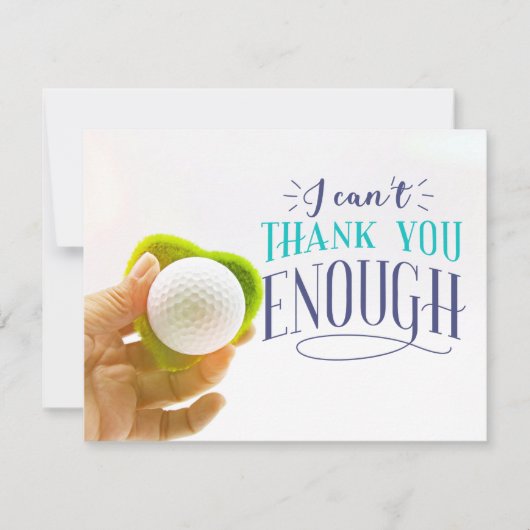 Golf Dank je kaart Ik kan je niet genoeg bedanken (Voorkant)
