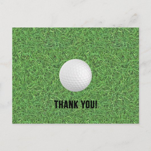 Golf Dank u Briefkaart (Voorkant)