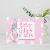 Golf Dank u kaart Roze thema voor vrouw golfer (Staand voorkant)