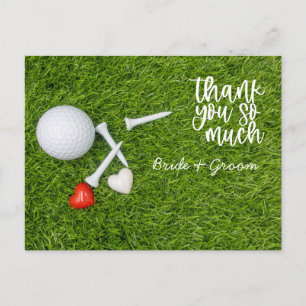 Golf Dank u kaart voor golfhuwelijk