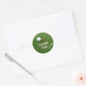 Golf Dank u sticker met golfbal en t-shirt (Envelop)