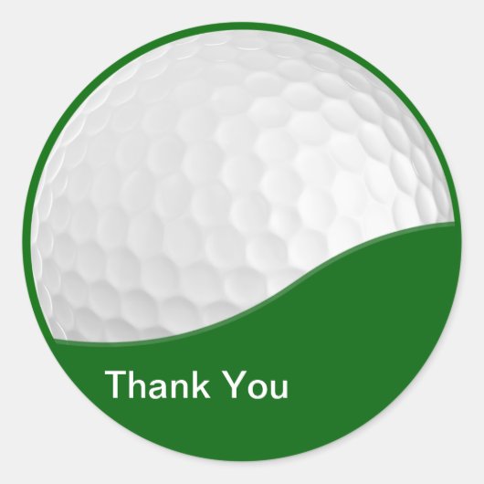 Golf Dank u Stickers (Voorkant)