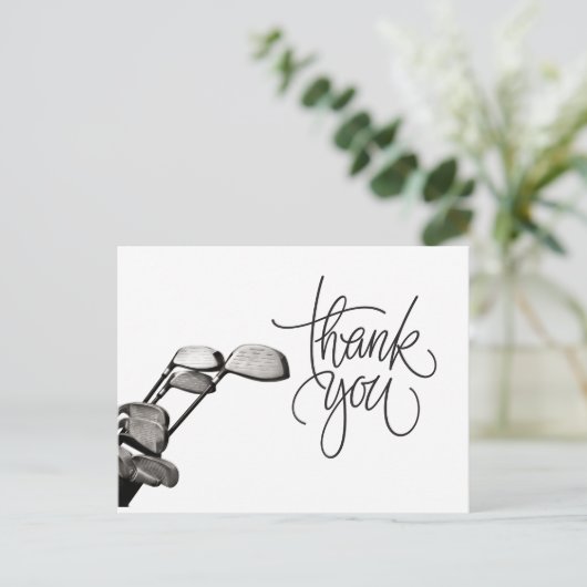 Golf Dankkaart Briefkaart (Staand voorkant)