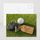 Golf Dankkaart met golfsport tas Briefkaart (Voorkant / Achterkant)