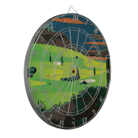 Golf Dartbord (Voorkant Links)