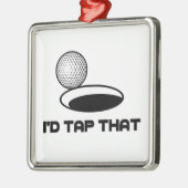 Golf dat zou ik er op drukken metalen ornament (Links)