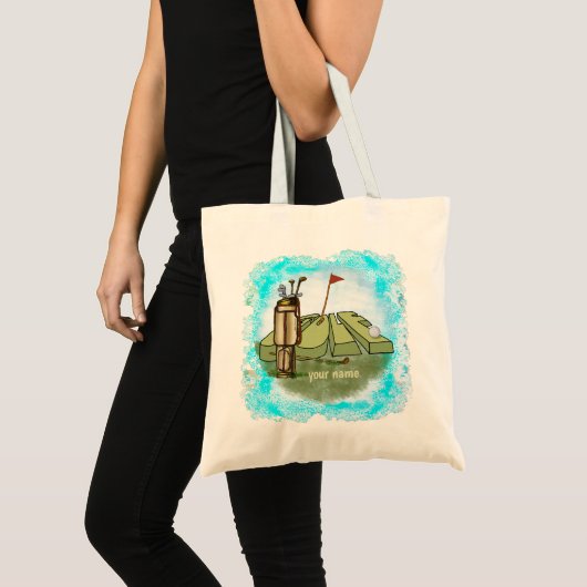 Golf Day-tas Tote Bag (Voorkant (product))
