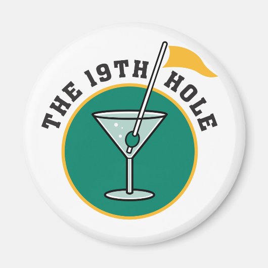 Golf De 19e Hole Drink Magneet (Voorkant)