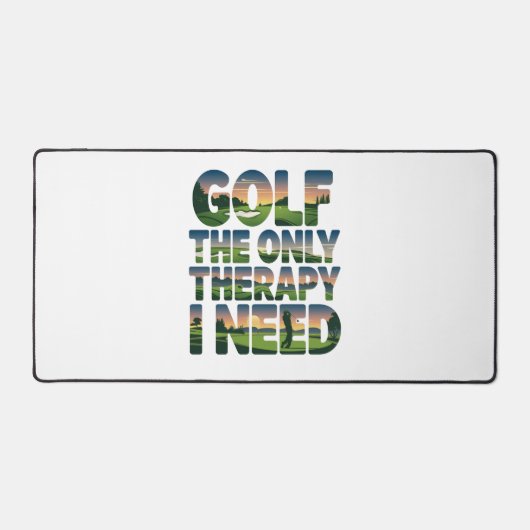 Golf de enige therapie, trendy bureaumat (Voorkant)