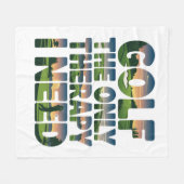 Golf de enige therapie, trendy fleece deken (Voorkant (Horizontaal))