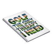 Golf de enige therapie, trendy notitieboek (Rechterzijde)