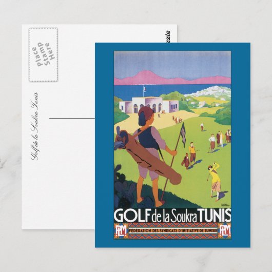 Golf de la Soukra Tunis Briefkaart (Voorkant / Achterkant)